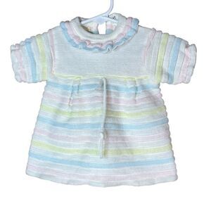 Vintage Soft Spun baby girl knit dress‎